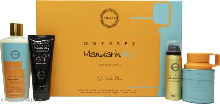 armaf odyssey mandarin sky woda perfumowana 100 ml   zestaw 