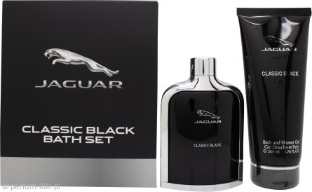jaguar classic black woda toaletowa 100 ml   zestaw 