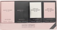 Narciso Rodriguez For Her Miniatures Gift Set 5ml EDT + 5ml EDP + 5ml Pure Musc EDP + 5ml Musc Noir EDP