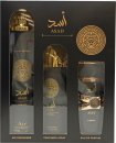 Lattafa Perfumes Asad Gift Set 100ml EDP + 200ml Body Mist + 50ml Hair Mist