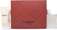Burberry Burberry Her Gift Set 100ml EDP + 75ml Body Lotion + 10ml EDP