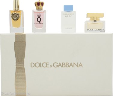 Dolce & Gabbana Miniatures Gift Set - Devotion EDP - 5ml - Q EDP - 5ml - Light Blue EDT - 4.5ml - The One EDP - 5ml