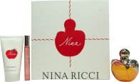 Click to view product details and reviews for Nina ricci nina gift set 80ml edt spray 75ml body lotion 10ml edt rollerball.