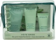 Click to view product details and reviews for Payot pate grise anti blemish kit gift set 50ml purifying foaming gel cleanser 15ml masque charbon ultra absorbent mattifying care 30ml mattifying anti imperfections gel.