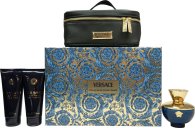 Click to view product details and reviews for Versace pour femme dylan blue gift set 100ml edp 100ml shower gel 100ml body lotion.