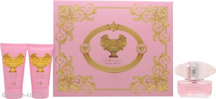 Versace Bright Crystal Presentset 50ml EDT + 50ml Duschgel + 50ml Body Lotion