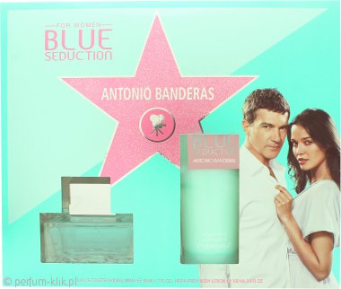antonio banderas blue seduction for women woda toaletowa 50 ml   zestaw 